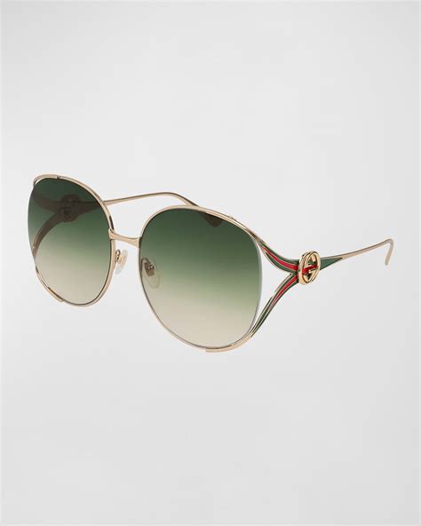 gucci runway oversized glasses|Gucci 63MM Oversized Oval Sunglasses .